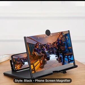 Black Phone Screen Magnifier in red or black